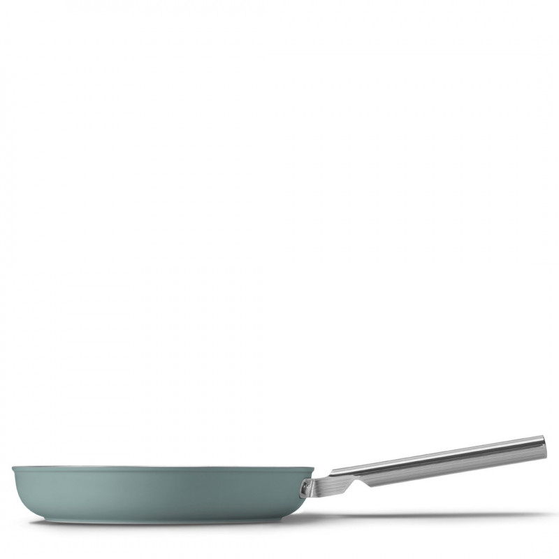 Patelnia Smeg FPF2802EGM, 28 cm, ceramiczna, stalowy uchwyt, szmaragdowa zieleń