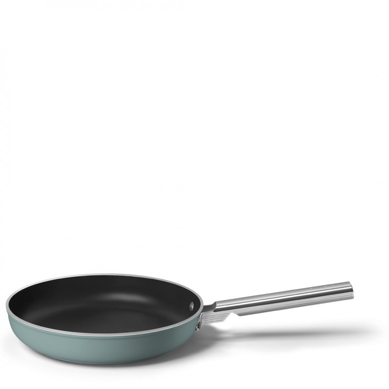 Patelnia Smeg FPF2802EGM, 28 cm, ceramiczna, stalowy uchwyt, szmaragdowa zieleń