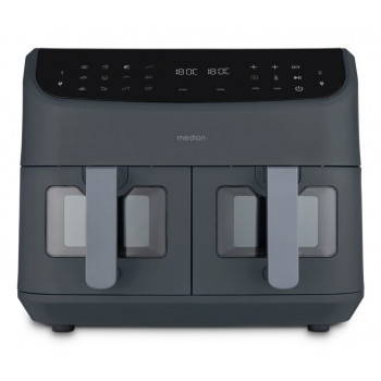 Medion MD11760 Dual Air Fryer, szary