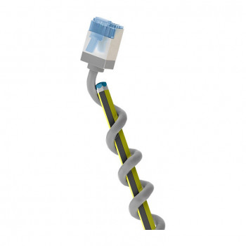 Goobay Slim Cat6a U/FTP Patch Kabel RJ45, 1 m, szary