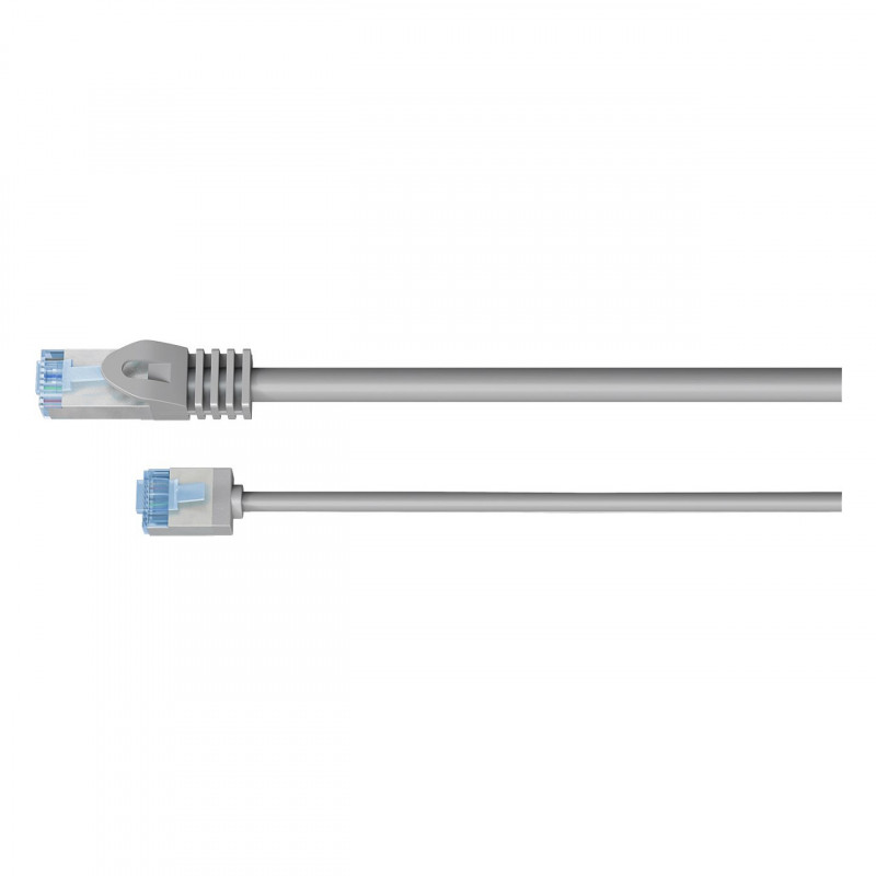 Goobay Slim Cat6a U/FTP Patch Kabel RJ45, 1 m, szary