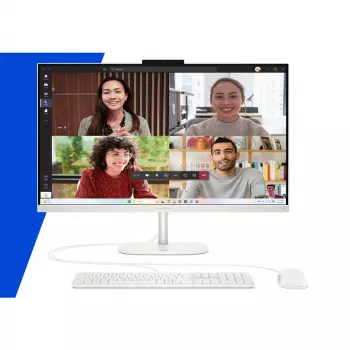 HP OmniStudio 27-cw0470ng 27 inch FHD All-in-One PC - AMD Ryzen AI 7 445, 16GB RAM, 512GB SSD, Windows 11 Home (DE), Biały