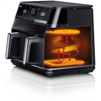 Braun TD5053IBK Frytkownica beztłuszczowa z dwoma koszami, 5 + 5 l