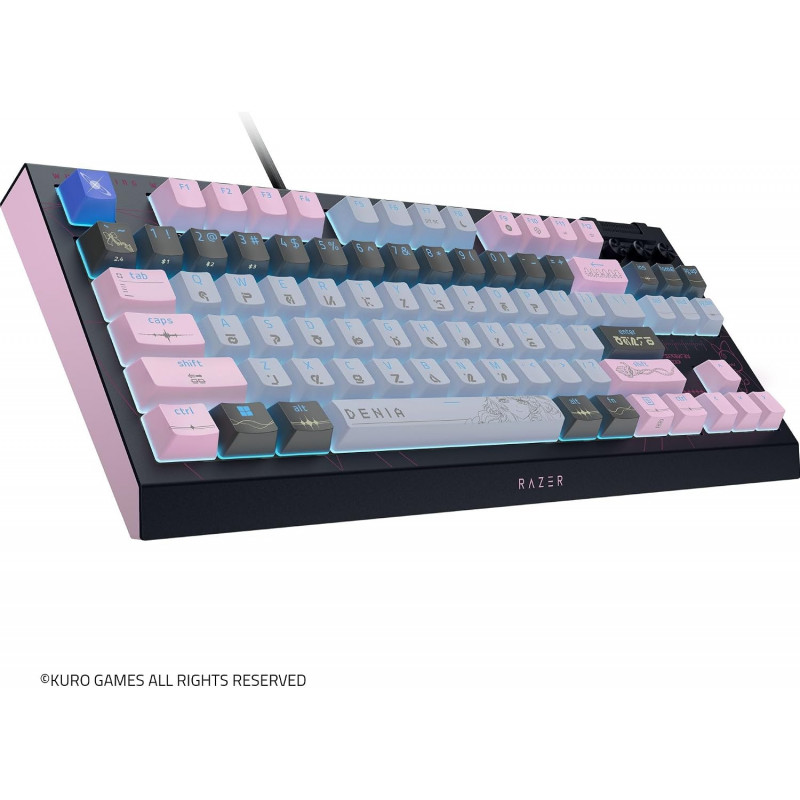 Razer BlackWidow V4 Tenkeyless HyperSpeed Bezprzewodowa Klawiatura Gamingowa, US, Orange Switch, Wuthering Waves Edition