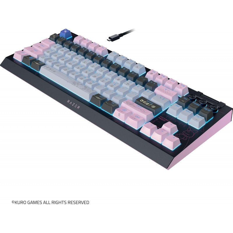 Razer BlackWidow V4 Tenkeyless HyperSpeed Bezprzewodowa Klawiatura Gamingowa, US, Orange Switch, Wuthering Waves Edition