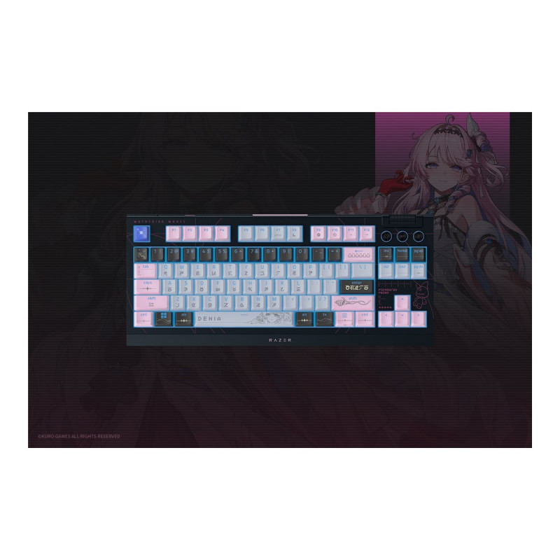 Razer BlackWidow V4 Tenkeyless HyperSpeed Bezprzewodowa Klawiatura Gamingowa, US, Orange Switch, Wuthering Waves Edition