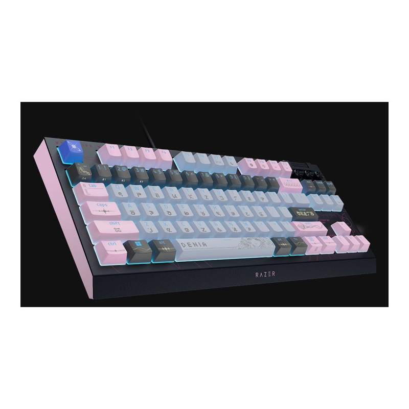 Razer BlackWidow V4 Tenkeyless HyperSpeed Bezprzewodowa Klawiatura Gamingowa, US, Orange Switch, Wuthering Waves Edition