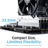 KLEVV Fit V 32GB (2x16GB) DIMM 6000MHz CL28 zestaw pamięci, czarny (KD5AGU880-60B280F)