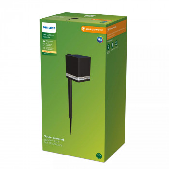 Philips LED Wbijany do Ziemi Zewnętrzny Solarny Virona 1.8W, Czarny