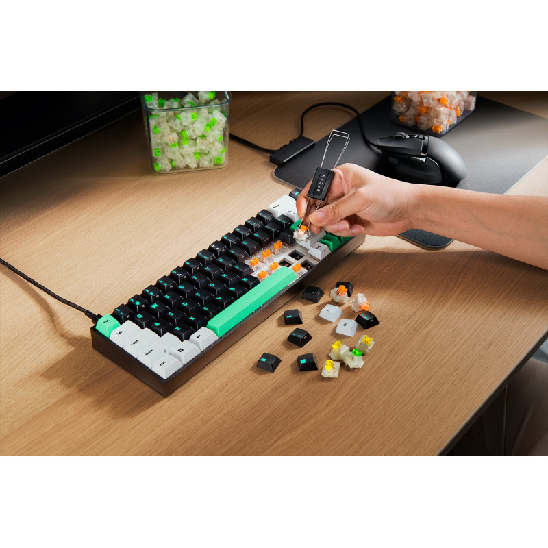 Razer Reclusa X Mini 65% mechaniczna klawiatura gamingowa, przewodowa, US, przełączniki mechaniczne Razer Gen-3 (taktylne), czarna