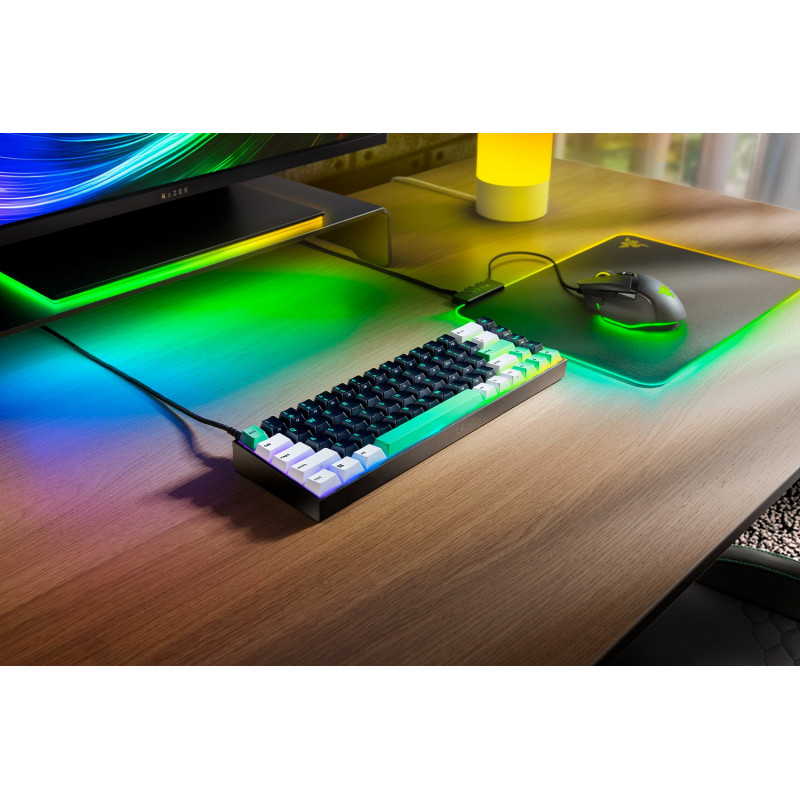 Razer Reclusa X Mini 65% mechaniczna klawiatura gamingowa, przewodowa, US, przełączniki mechaniczne Razer Gen-3 (taktylne), czarna