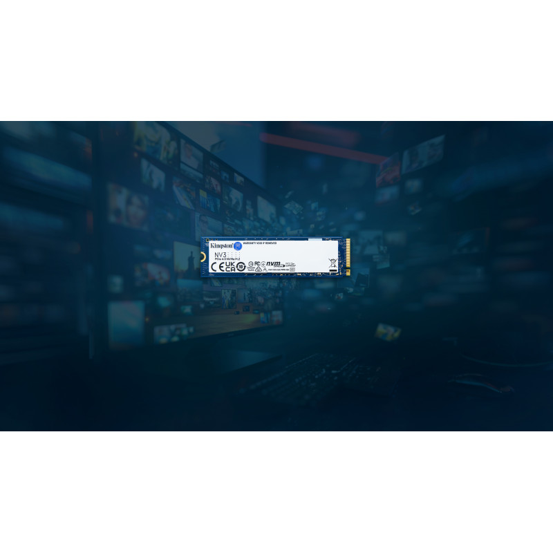 Dysk SSD wewnętrzny Kingston NV3 500GB M.2 2280 PCIe 4.0 x4 NVMe (SNV3S/500GBK)