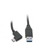 Kabel Eaton USB-C do USB-A, kątowy USB-C, USB 3.2 Gen 1, 0,91 m, czarny