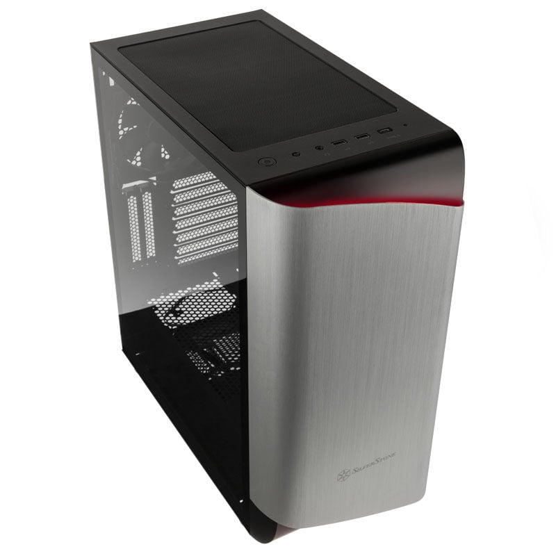 SilverStone Seta A1 Mid Tower, hartowane szkło - czarno-srebrna