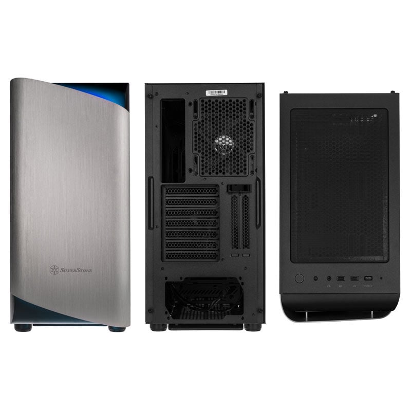 SilverStone Seta A1 Mid Tower, hartowane szkło - czarno-srebrna