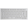 Klawiatura Glorious GMMK Pro Biały Lód 75% TKL - Barebone, układ ISO, srebrna