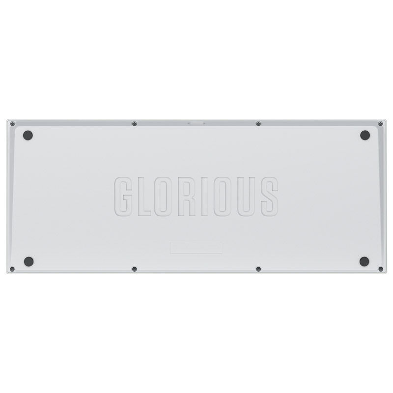 Klawiatura Glorious GMMK Pro Biały Lód 75% TKL - Barebone, układ ISO, srebrna