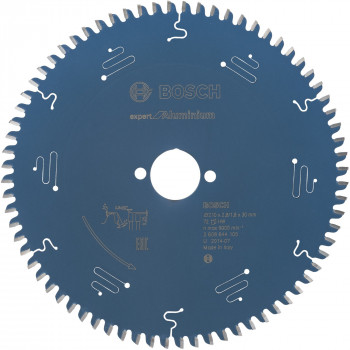 Bosch Expert for Aluminium tarcza do pilarki Ø 210 mm, 72 zęby, otwór 30 mm (2608644105)