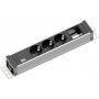 Bachmann UNIVERSAL Przedłużacz, 3 gniazda, 3 m, Czarny / Srebrno-antracytowy (922.0111)