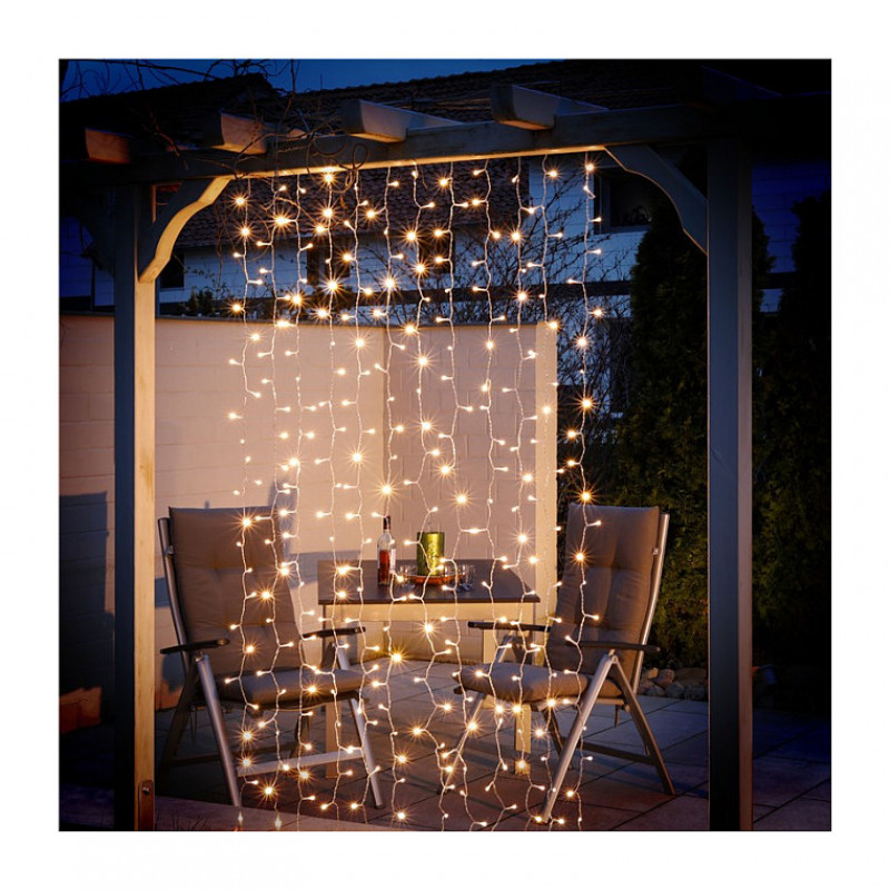 Goobay 300 LED kurtyna świetlna przezroczysta 2,5 m