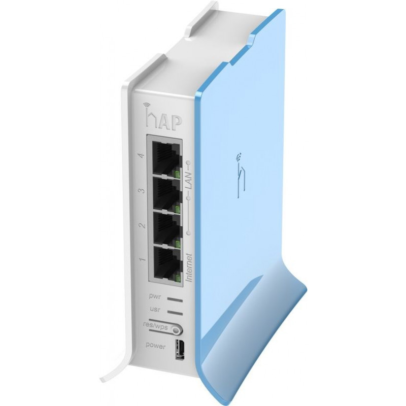 Punkt dostępowy bezprzewodowy MikroTik RB941-2ND-TC, 300 Mbit/s, niebiesko-biały