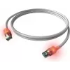 Kabel krosowy ZVK EasyLan Cat6a LED RJ45, ekranowany, 7,5 m, turkusowy
