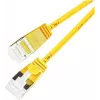 Wirewin Slim Cat6a U/FTP kabel krosowy RJ45, 5 m, żółty