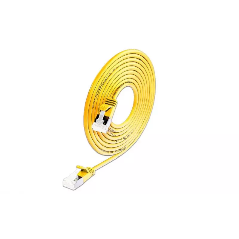 Wirewin Slim Cat6a U/FTP kabel krosowy RJ45, 5 m, żółty