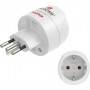 Adapter podróżny Hama typu J, L, N, 3-bolcowy, do Szwajcarii, Włoch i Brazylii