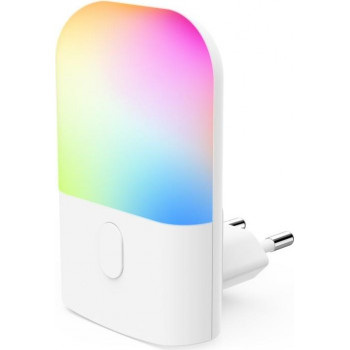 Hama Lampa nocna LED Color, wtyczkowa, czujnik zmierzchu, zmiana koloru, RGB