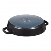 Patelnia żeliwna Zwilling Staub z 2 uchwytami, 26 cm, jedwabiście matowa czarna (40511-725-0)