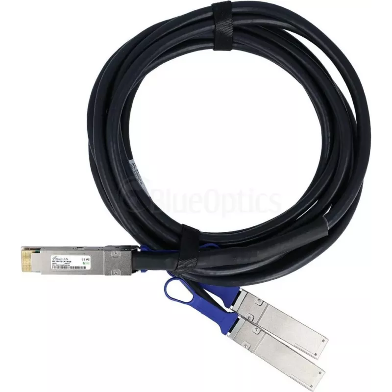 BlueLAN Juniper QDD-2X200G-1M kompatybilny kabel DAC rozgałęźny 400G QSFP-DD 1m AWG26