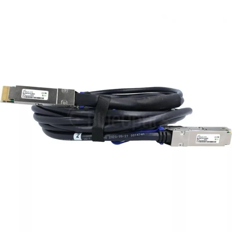 BlueLAN Juniper QDD-2X200G-1M kompatybilny kabel DAC rozgałęźny 400G QSFP-DD 1m AWG26