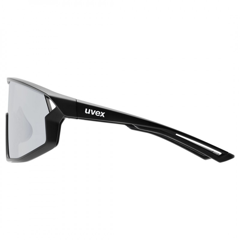 Okulary rowerowe Uvex Skyryse, czarne matowe / srebrne