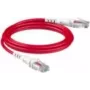 Kabel krosowy PatchSee Cat6a U/UTP RJ45, 9,7 m, czerwony