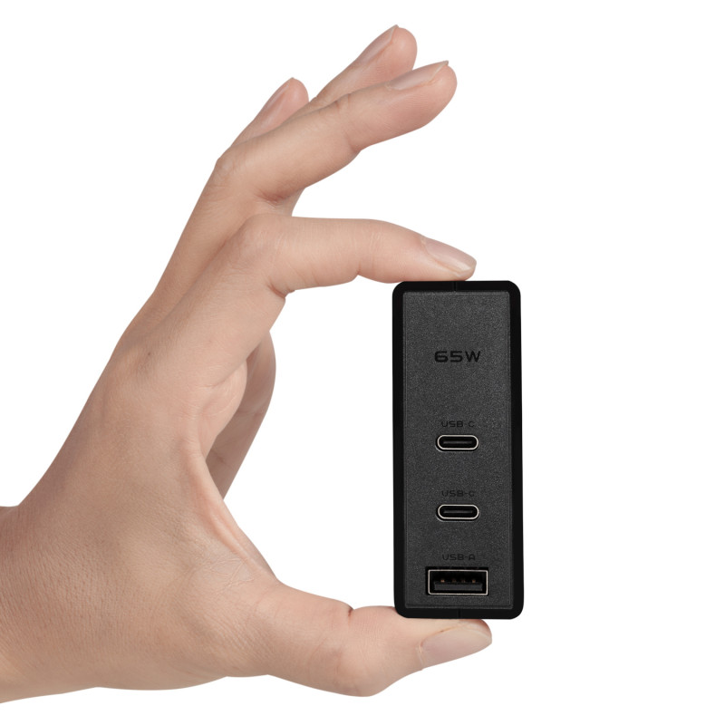 Zasilacz FSP 65W PD USB Type-C z wtyczką dwubolcową