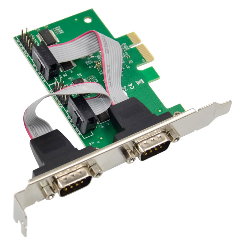 Karta interfejsu InLine® PCIe x1, 4x RS-232, niski profil