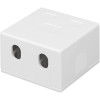 Techly 366310 Puszka natynkowa na 2 moduły Keystone RJ45 lub RJ11/12