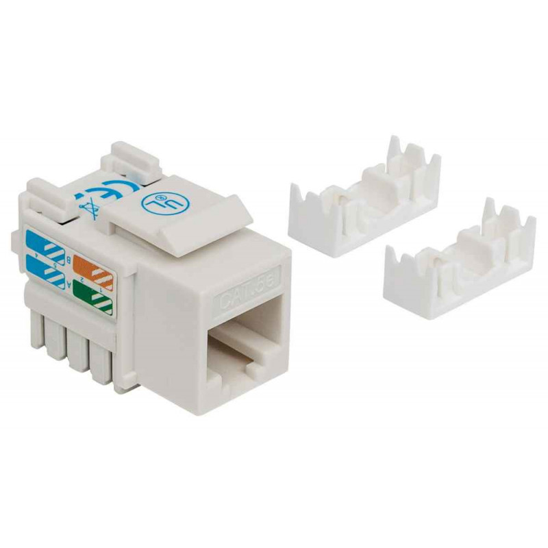 Intellinet 210355 Moduł Keystone RJ45 UTP Cat5e, Punch-Down, biały