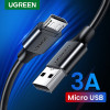 Kabel USB Ugreen USB-A do Micro-USB, 0,5 m, czarny