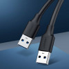 Kabel Ugreen US102 USB 2.0 męski-męski, 0,5 m, czarny