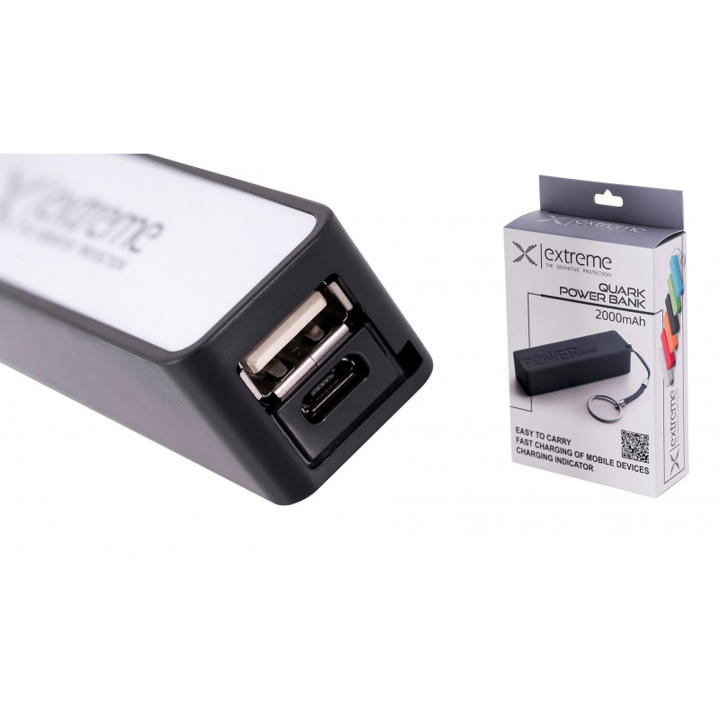 Power bank Esperanza Quark 2000 mAh, czarny