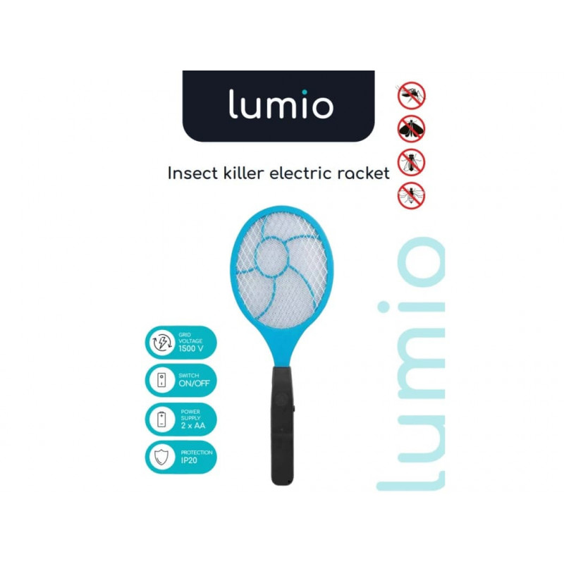 LUMIO elektryczna łapka na komary (MKE007), 2xAA, niebieska