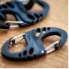 Zestaw karabińczyków Mil-Tec S-Hook – czarny