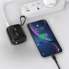 Powerbank Dudao K32 22,5 W 10000 mAh z wbudowanym kablem USB-C/Lightning – czarny