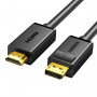 Kabel Ugreen DisplayPort do HDMI, 3 m, 4K, czarny