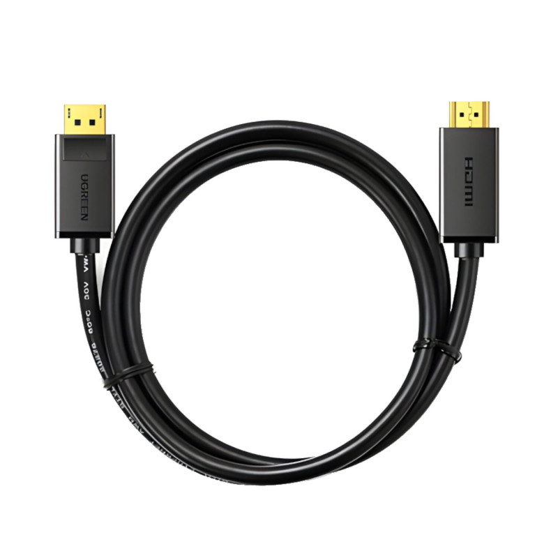 Kabel Ugreen DisplayPort do HDMI, 3 m, 4K, czarny