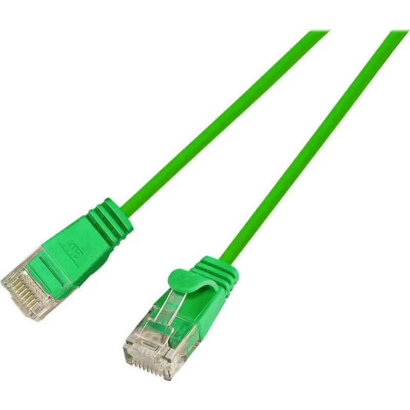 Kabel krosowy Wirewin Slim Cat6 U/UTP, 2 m, zielony