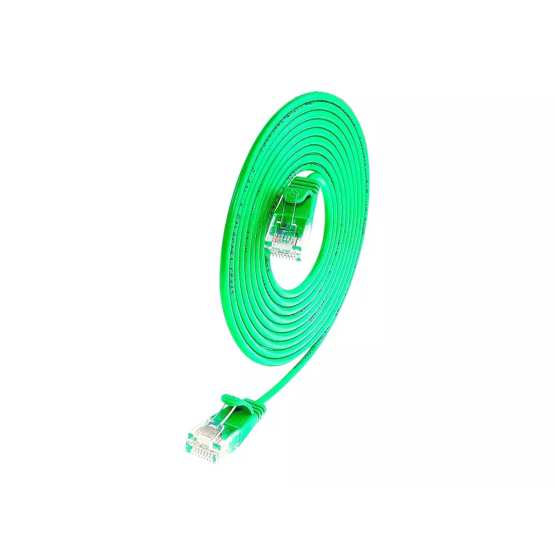 Kabel krosowy Wirewin Slim Cat6 U/UTP, 2 m, zielony