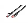 Kabel krosowy Wirewin Cat6 S/FTP, 0,25 m, czarny